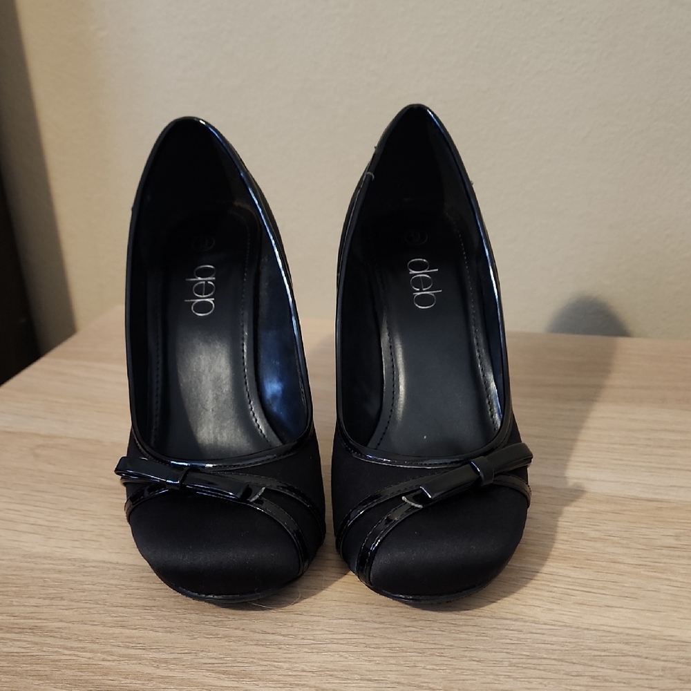 🔴 Deb Classic Black Women's Heels